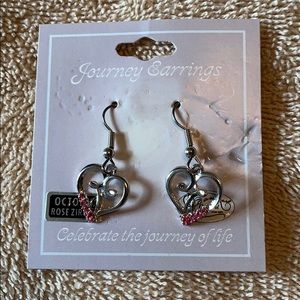 October BS Journey Heart Earrings